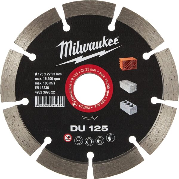Teemantlõikeketas Milwaukee DU 125
