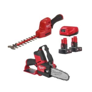 MIlwaukee hekipügaja ja oksasae komplekt POWER PACK M12 FPP2OP2-642